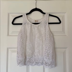 White Hollister Top